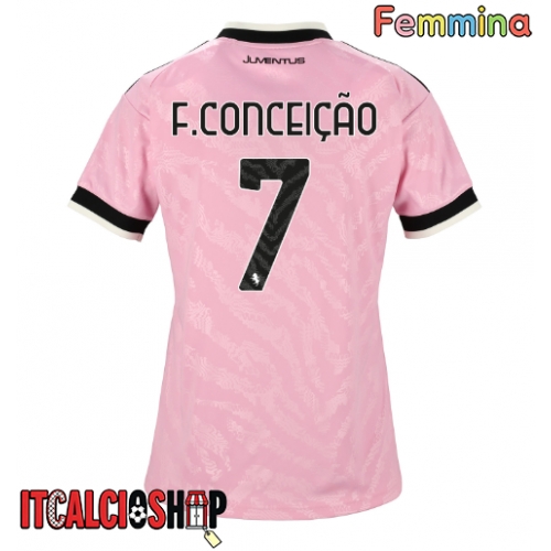 Juventus Francisco Conceicao #7 Seconda Maglia Femmina 2026-27 Manica Corta